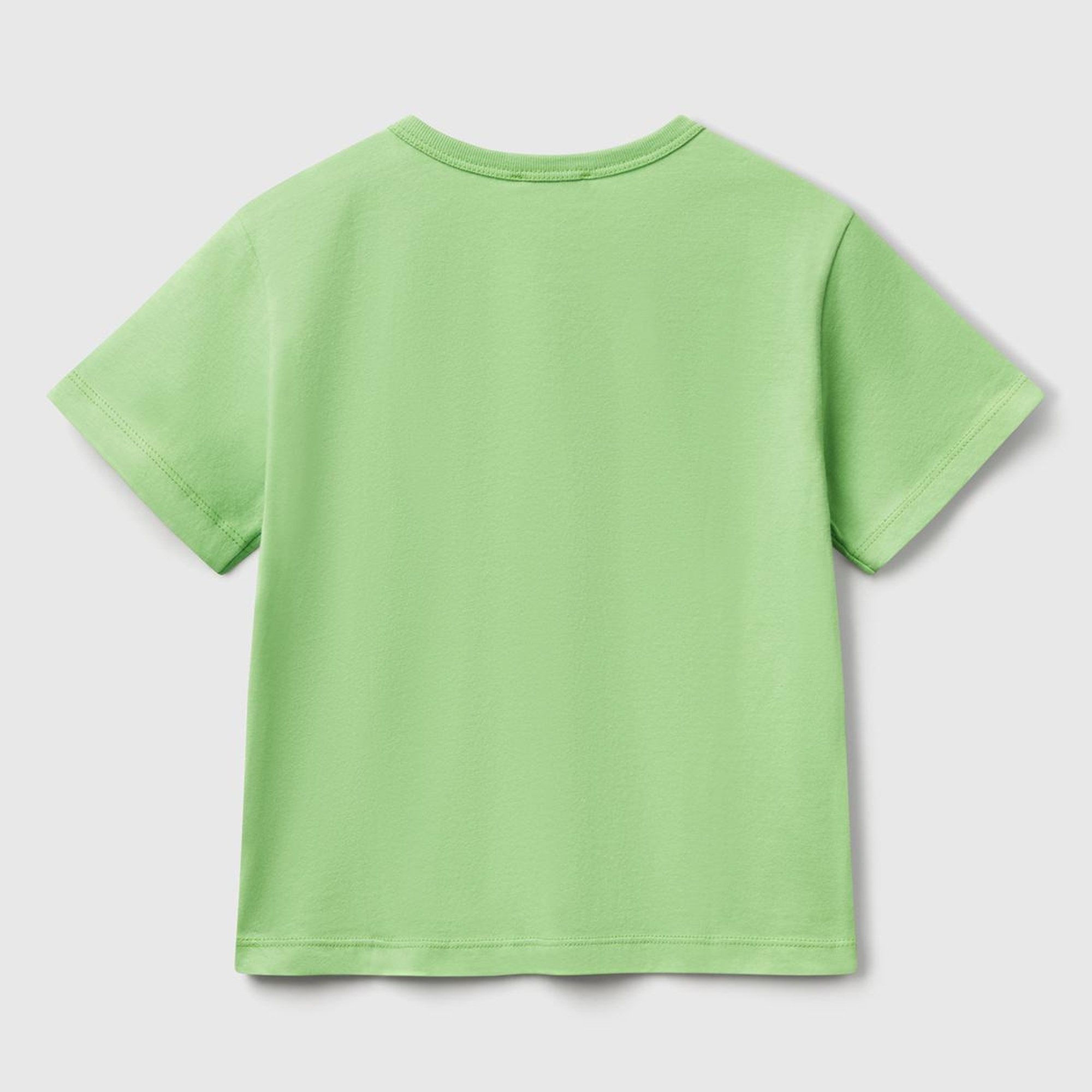 Erkek Çocuk Fıstık Yeşili Grafik Baskılı Kısa Kollu T-Shirt