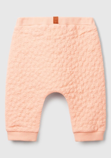  Bebek Yavruağzı Jakarlı Logo Detaylı Dekoratif İpli Ribanalı Eşofman Altı