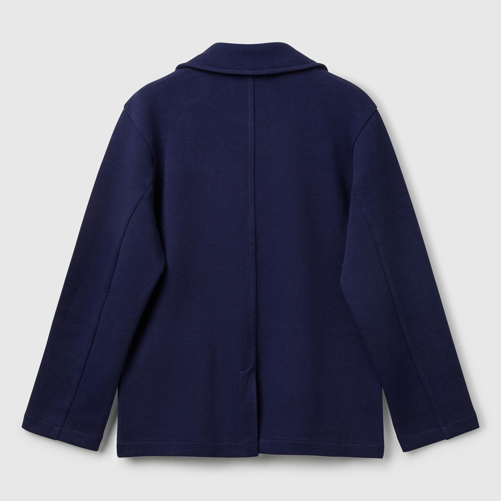 Erkek Çocuk Lacivert Logo İşlemeli Yama Cepli Blazer Ceket