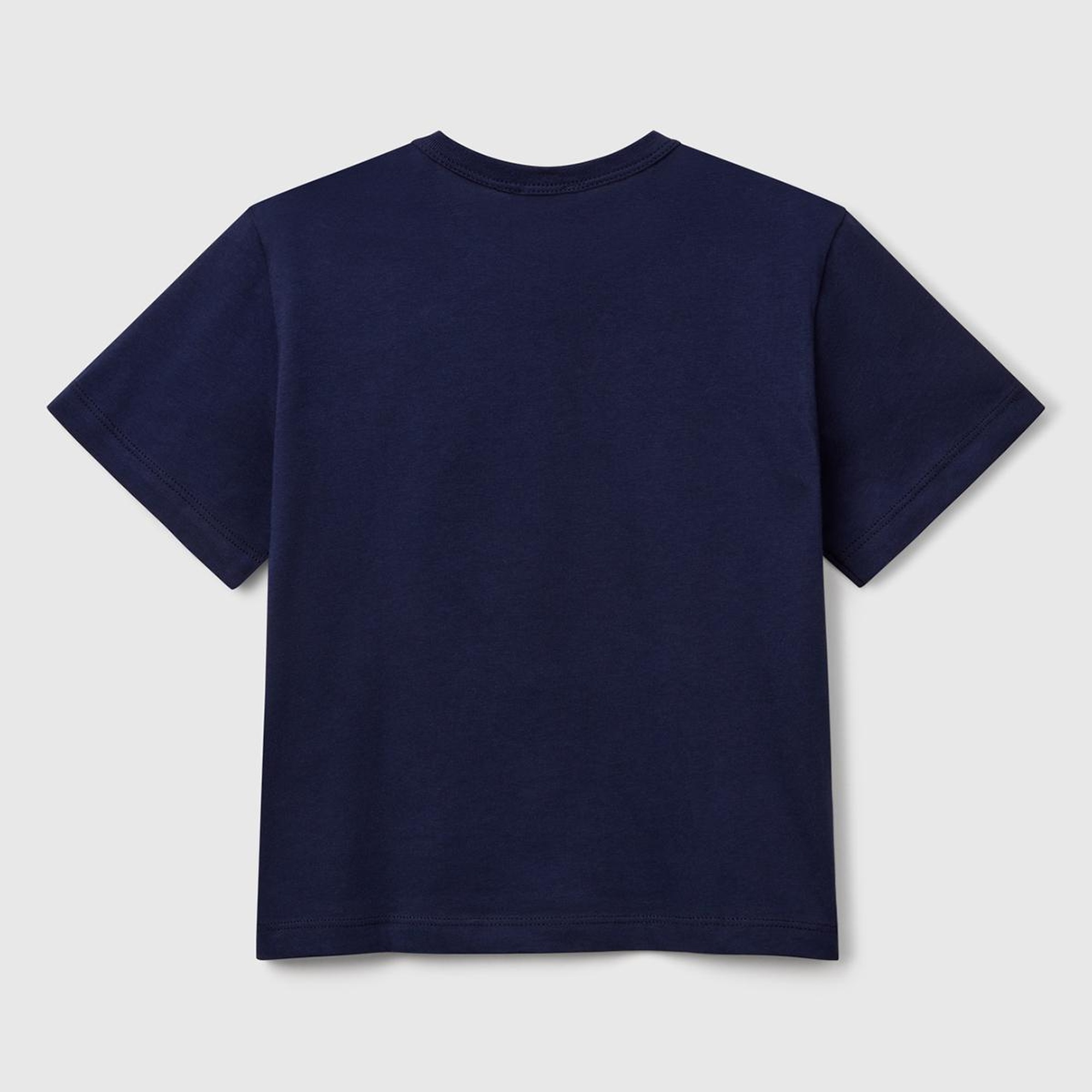 Erkek Çocuk Lacivert Grafik Baskılı Kısa Kollu T-Shirt