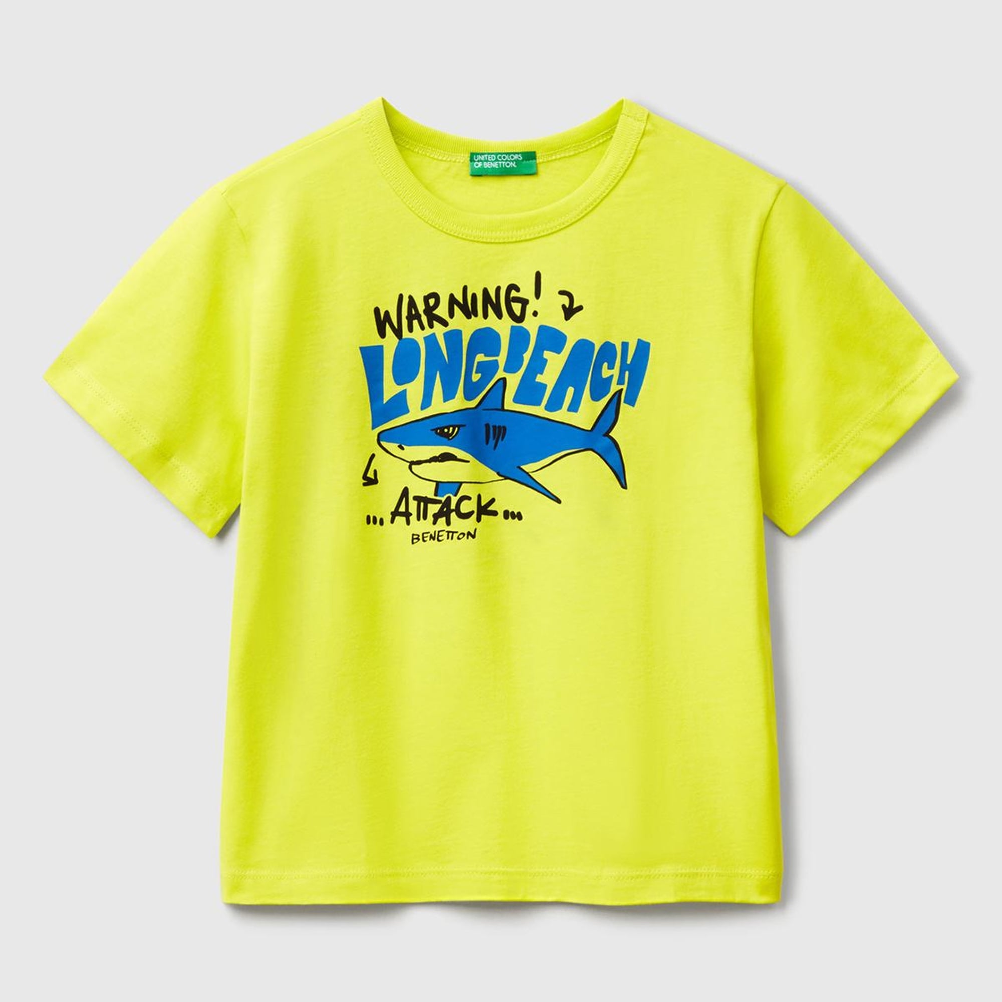 Erkek Çocuk Sarı Grafik Baskılı Kısa Kollu T-Shirt