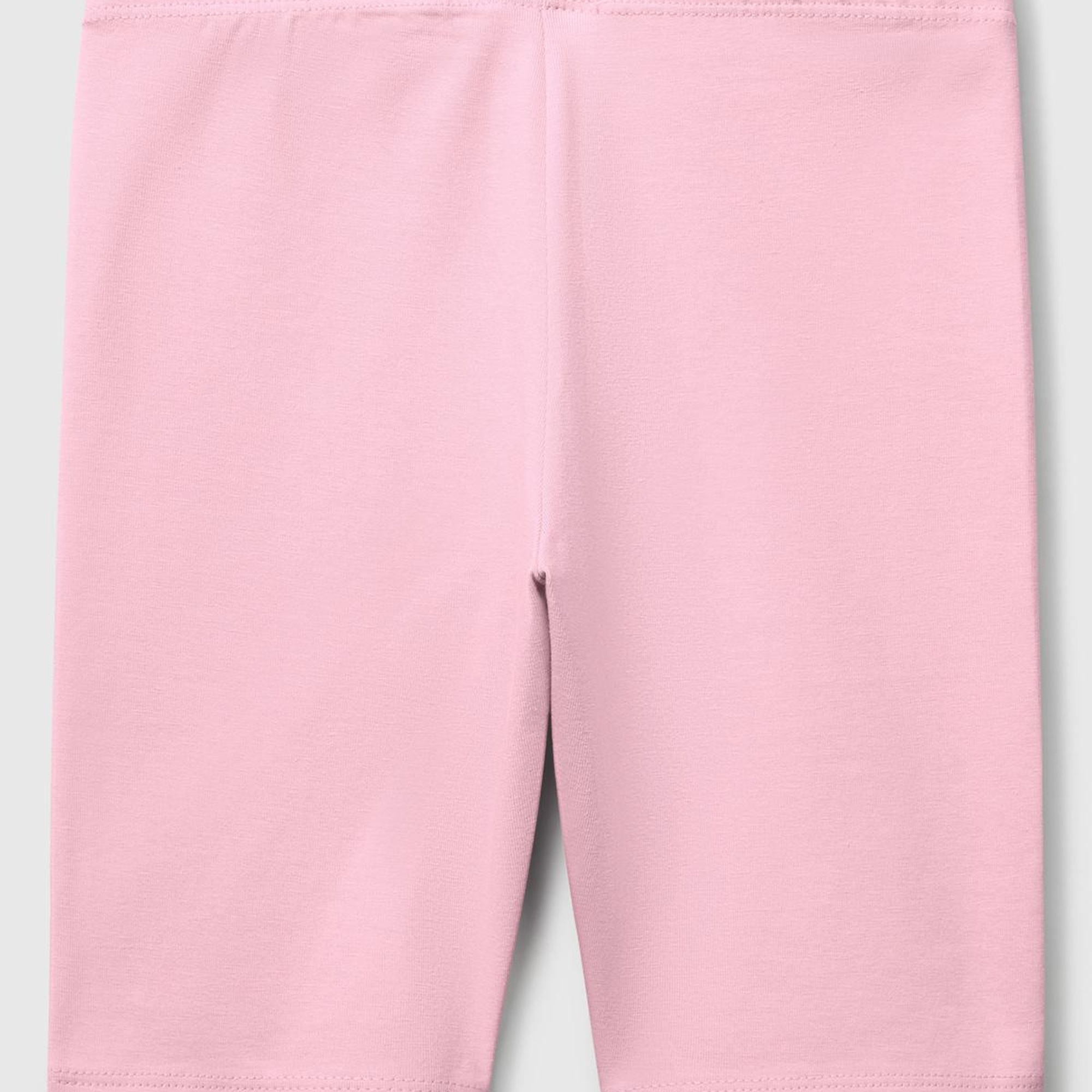 Kız Çocuk Pembe Ton Sür Ton Logo İşlemeli Mini Bisikletçi Taytı