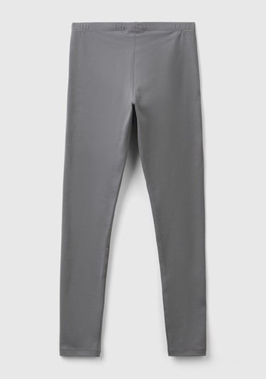  Kız Çocuk Antrasit Benetton İşlemeli Tayt