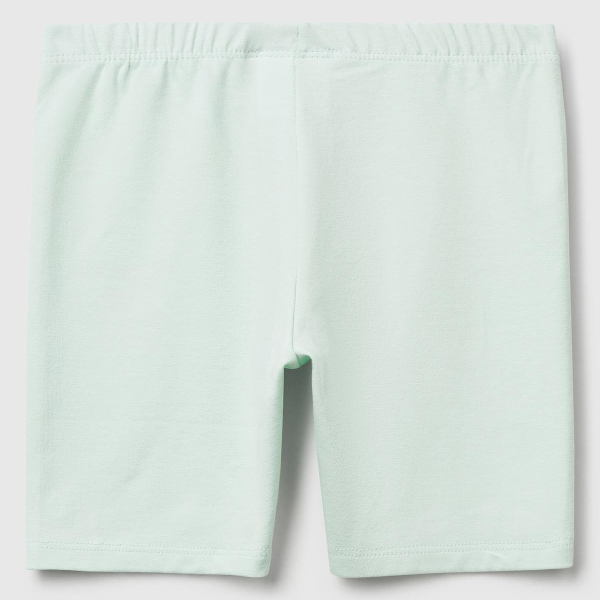 Kız Çocuk Su Yeşili Logolu Biker Tayt