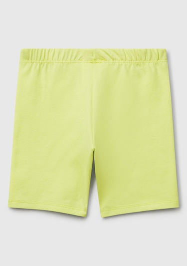  Kız Çocuk Sarı Logolu Biker Tayt