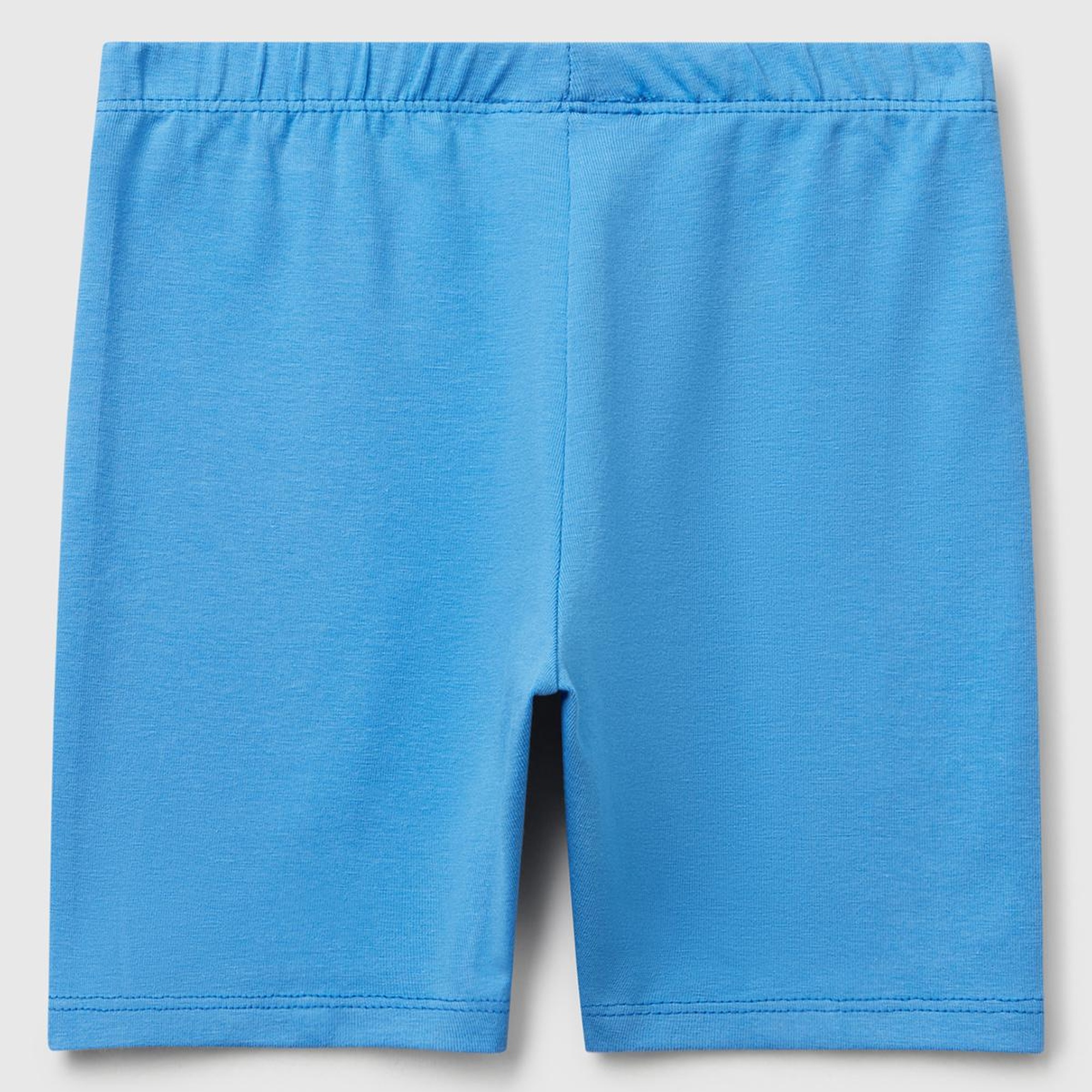 Kız Çocuk Mavi Logolu Biker Tayt