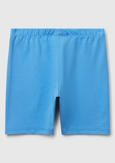  Kız Çocuk Mavi Logolu Biker Tayt