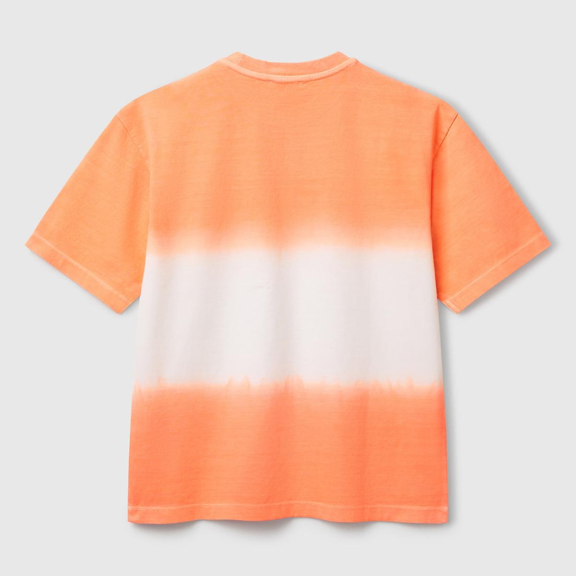 Erkek Çocuk Turuncu Batik Bisiklet Yaka T-Shirt