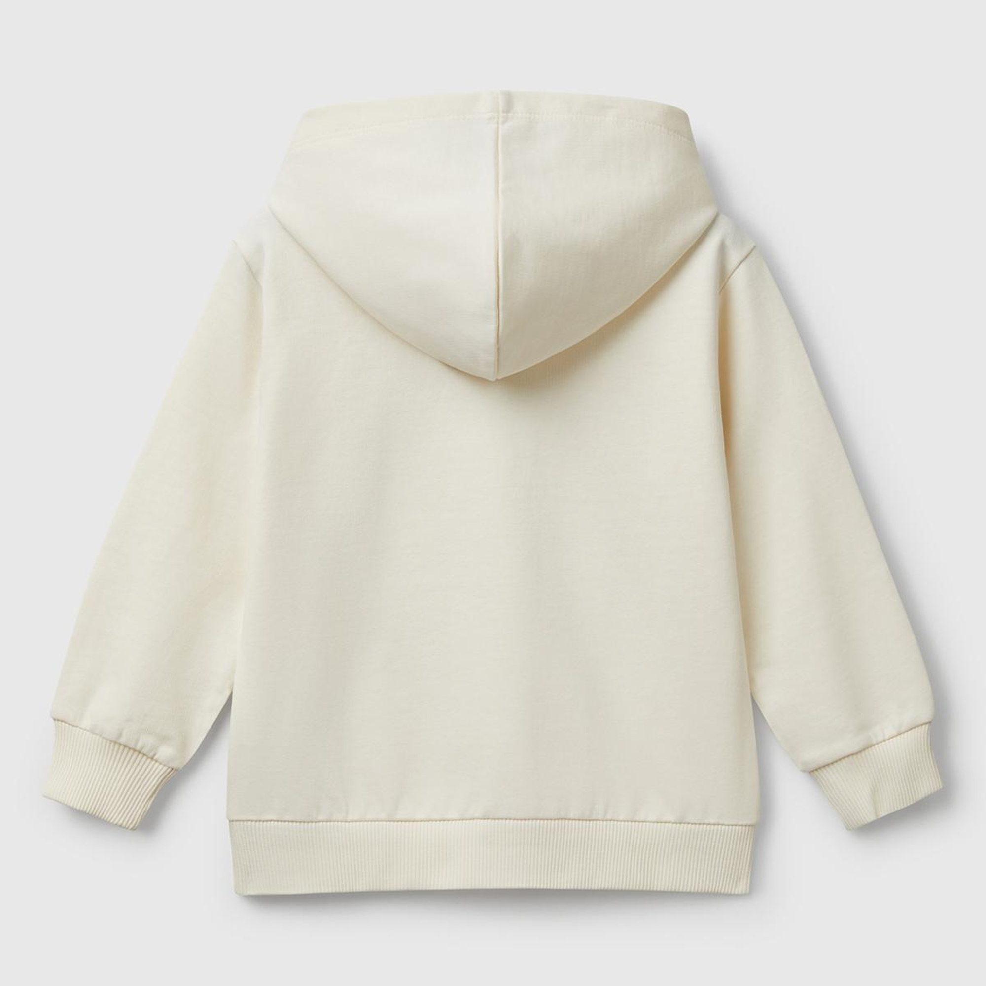 Erkek Çocuk Ekru Marvel Kahraman Baskılı Etiket Logolu Kapüşonlu Sweatshirt