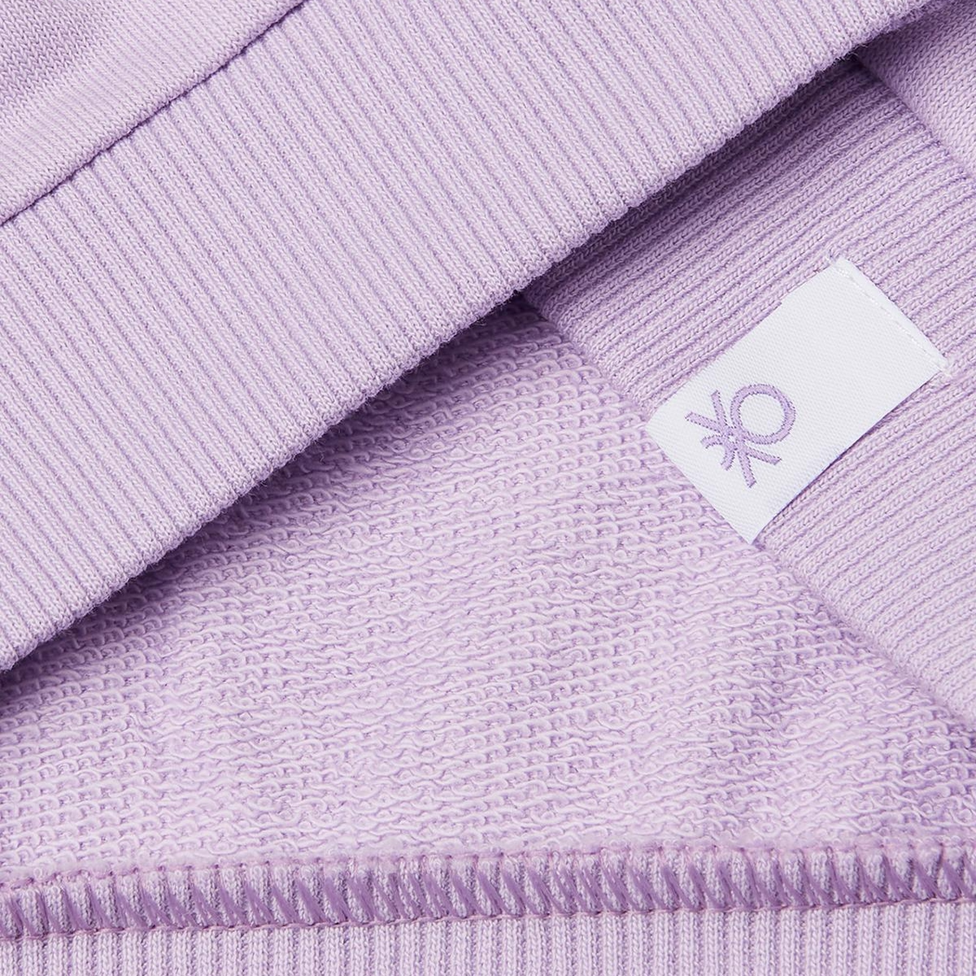 Kız Çocuk Lila Peanuts Baskılı Logo Etiketli Bisiklet Yaka Sweatshirt