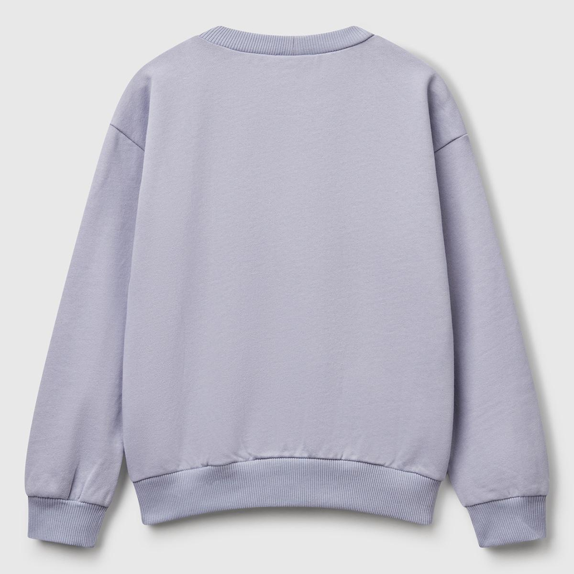 Kız Çocuk Lila Peanuts Baskılı Logo Etiketli Bisiklet Yaka Sweatshirt