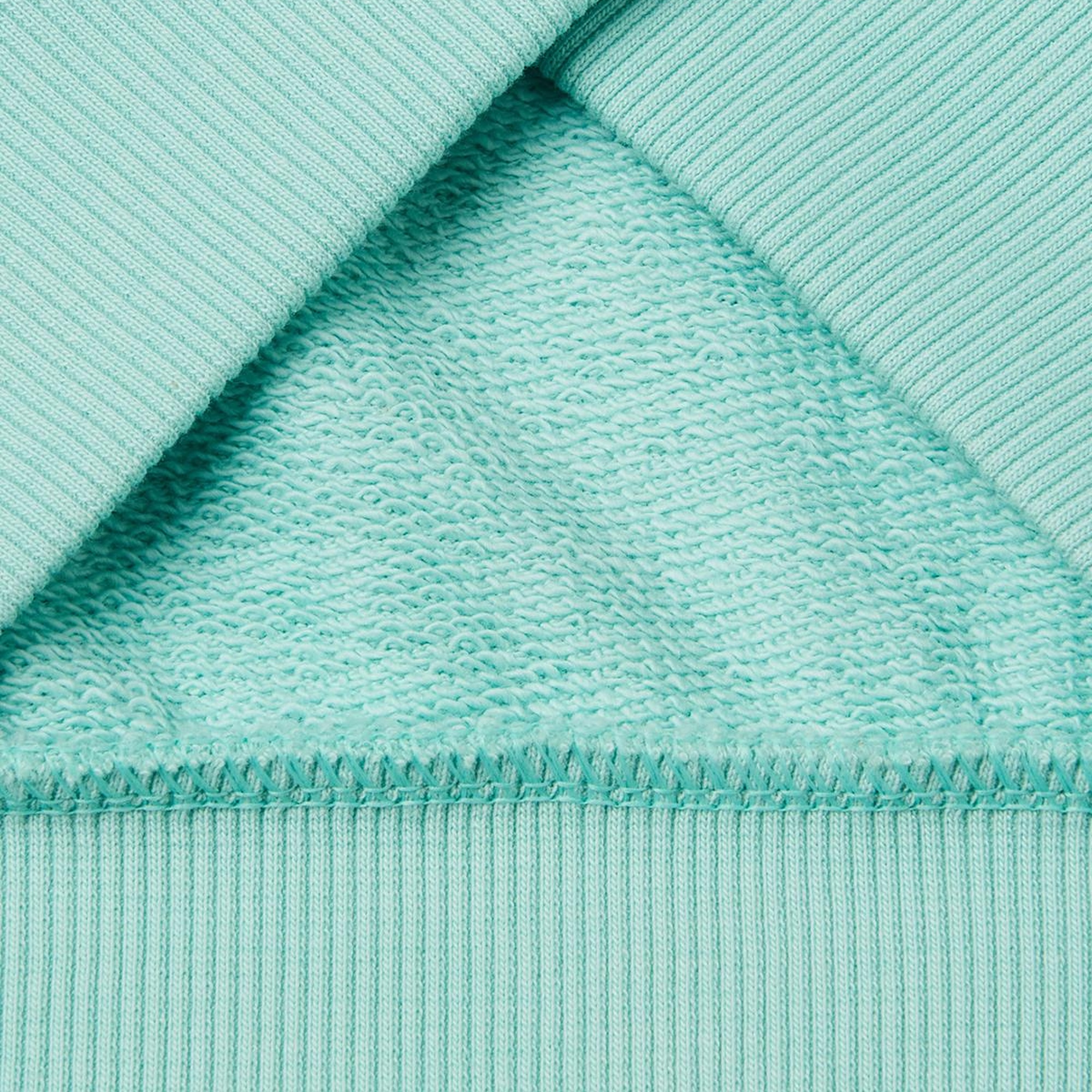 Kız Çocuk Su Yeşili Peanuts Baskılı Logo Etiketli Bisiklet Yaka Sweatshirt