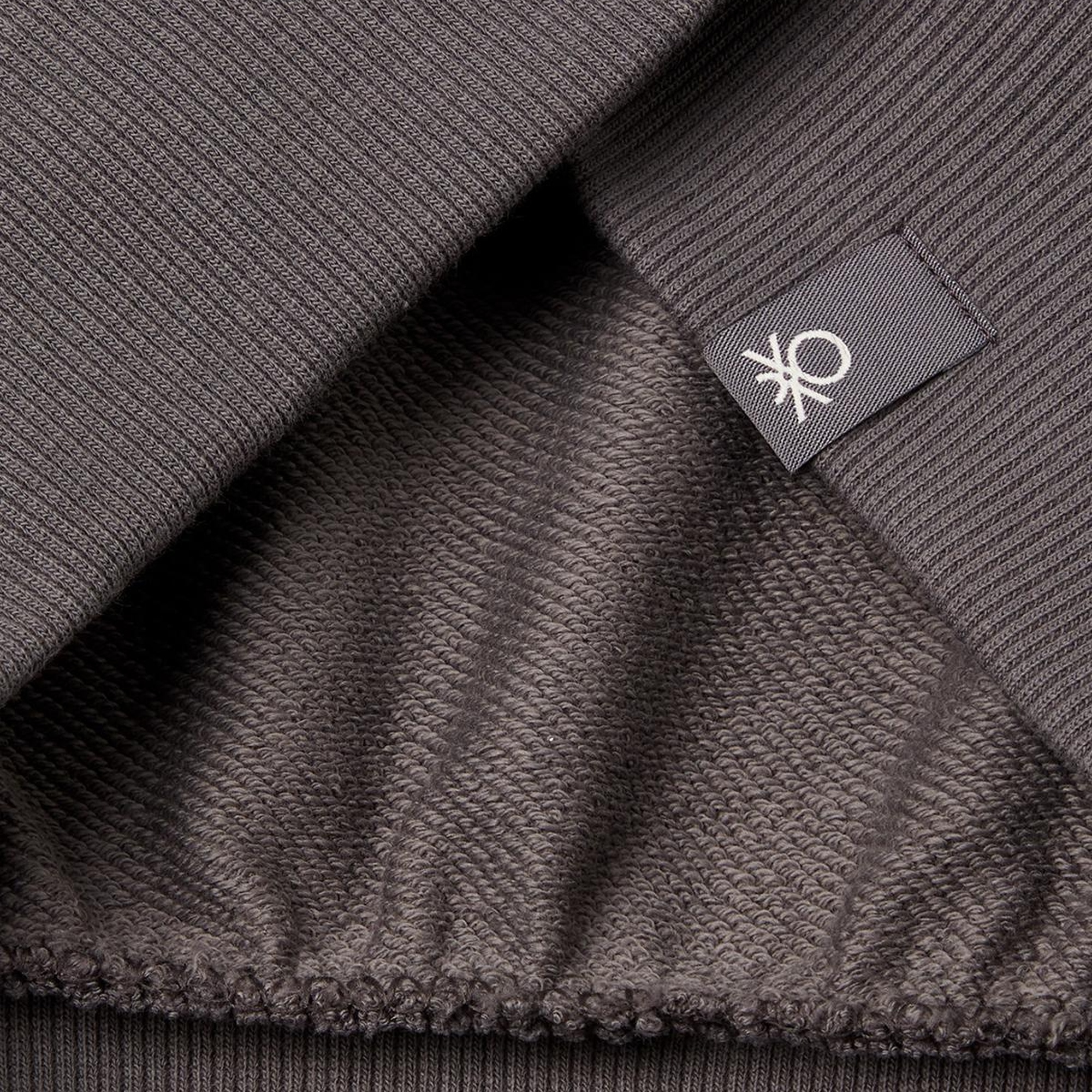 Kız Çocuk Antrasit Rolling Stones Baskılı Logo Etiketli Sweatshirt