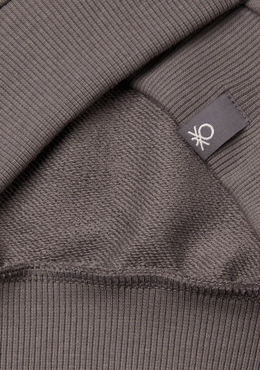  Erkek Çocuk Antrasit Rolling Stones Baskılı Etiket Logolu Bisiklet Yaka Sweatshirt