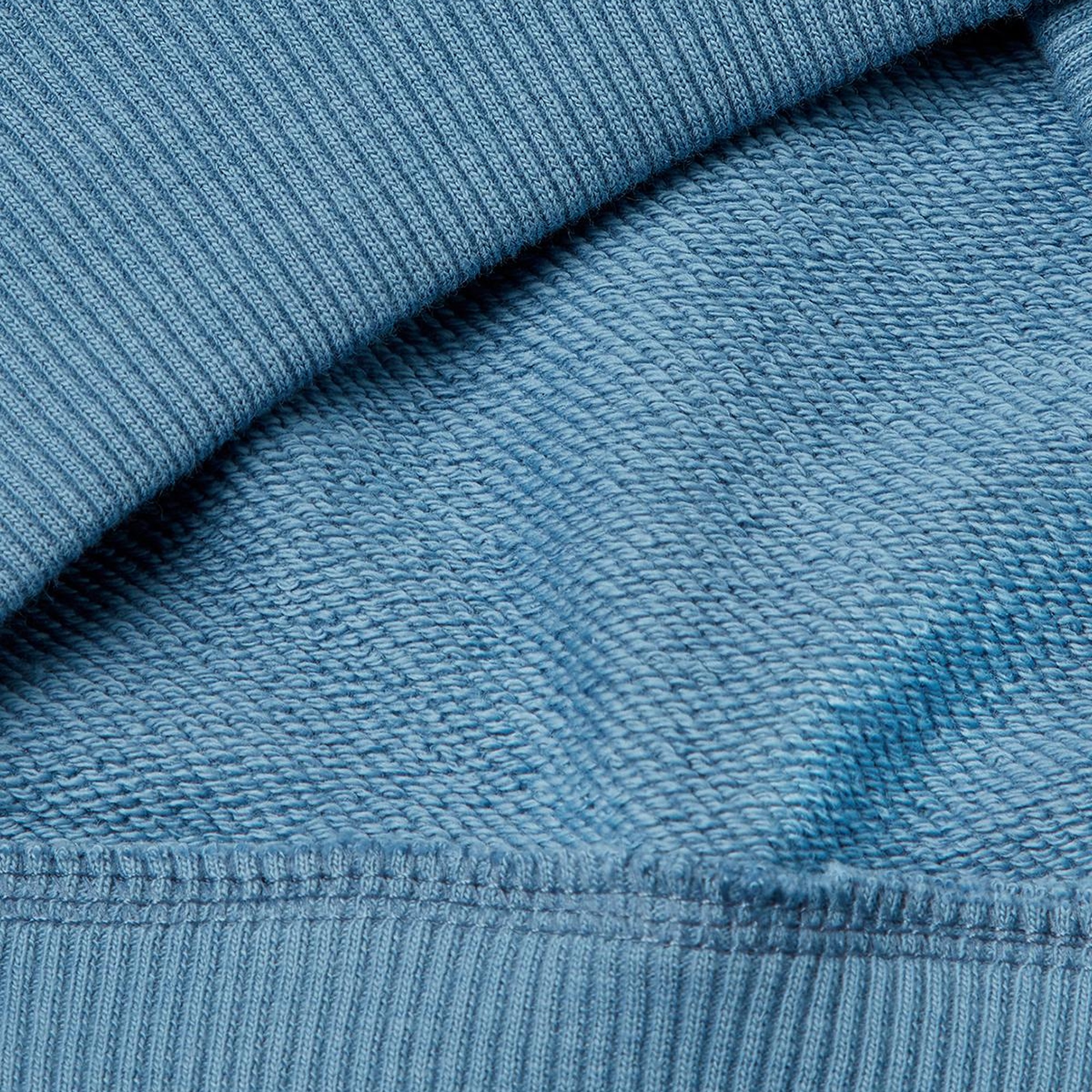 Erkek Çocuk Havacı Mavi Benetton Logolu Kanguru Cepli Kapüşonlu Sweatshirt