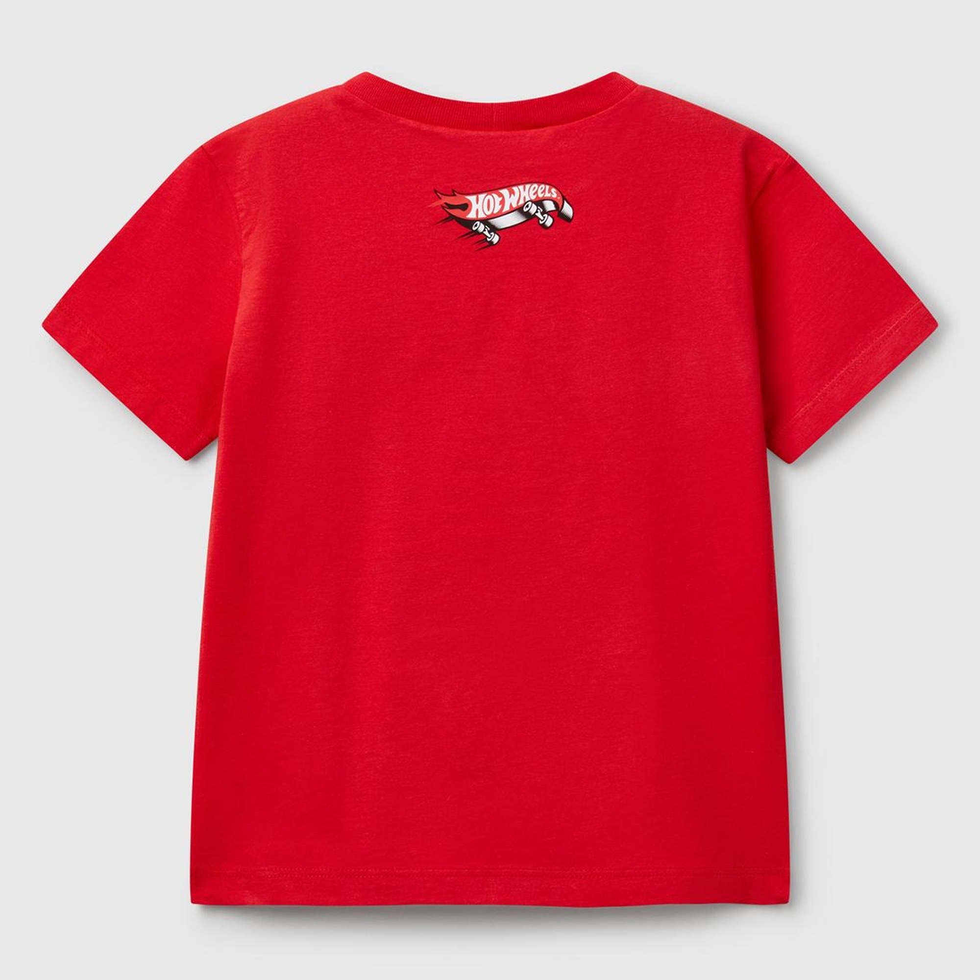 Erkek Çocuk Kırmızı Hot Wheels Baskılı Logo Etiketli T-Shirt