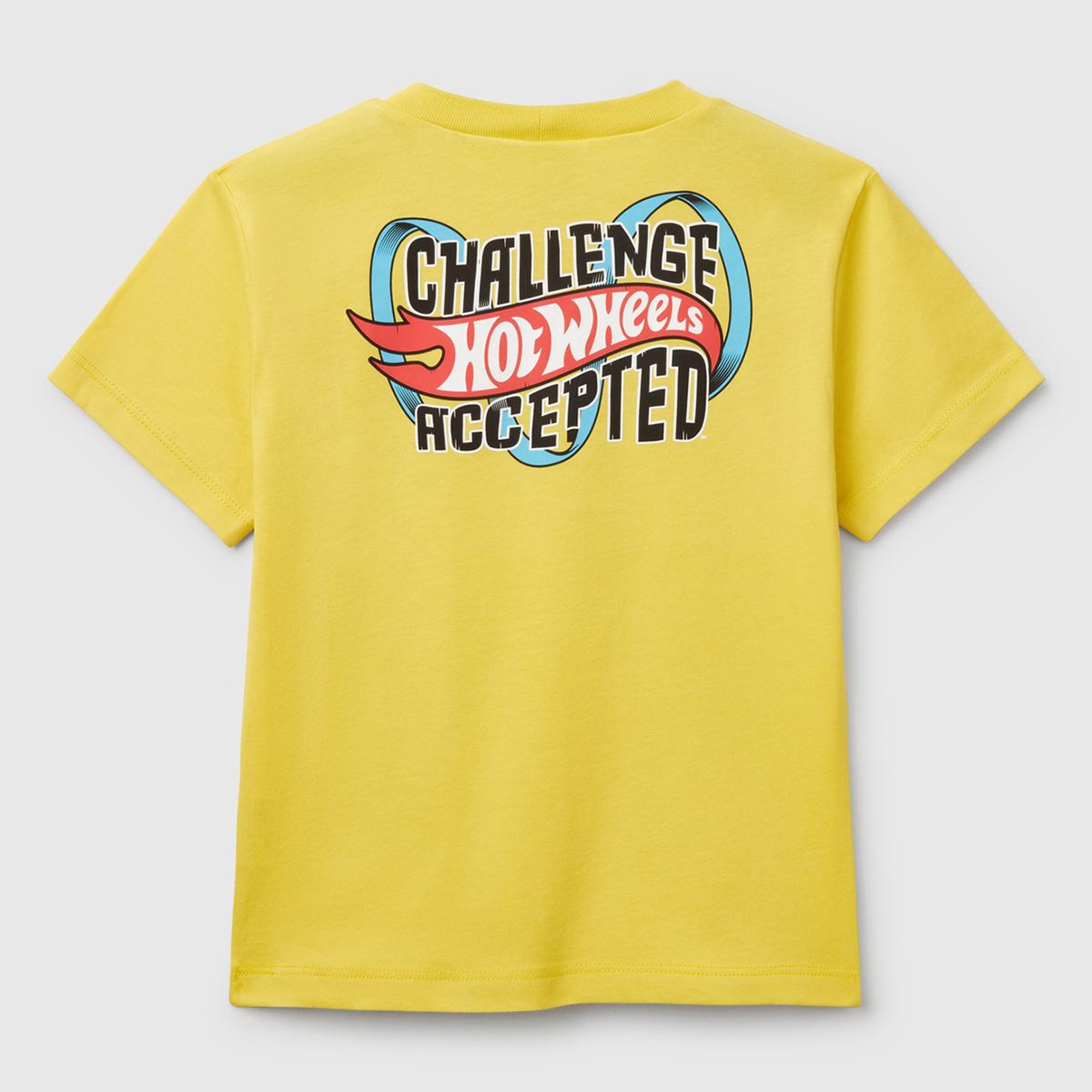 Erkek Çocuk Sarı Hot Wheels Baskılı Logo Etiketli T-Shirt