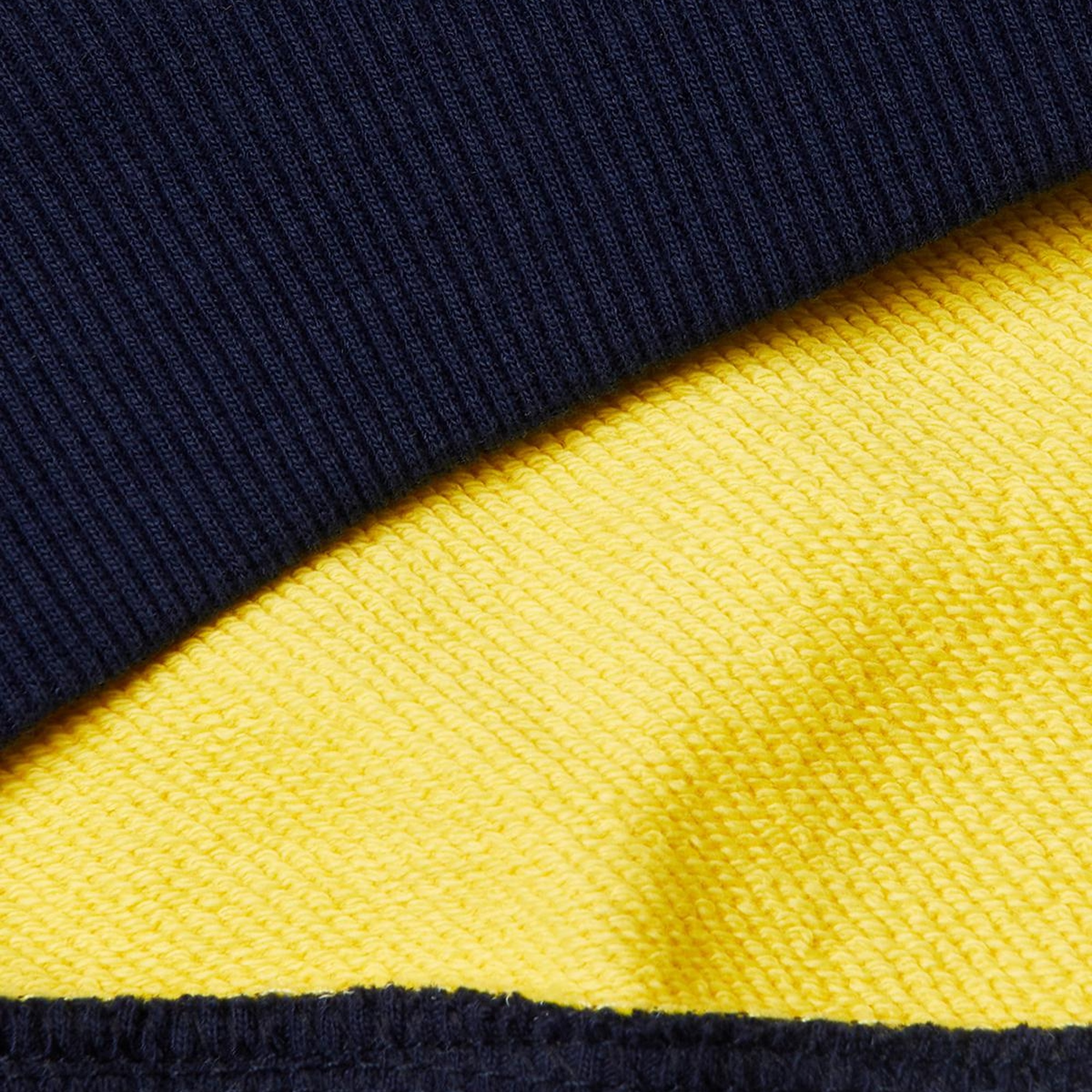 Erkek Çocuk Sarı Mix Benetton Logolu Kanguru Cepli Kapüşonlu Sweatshirt