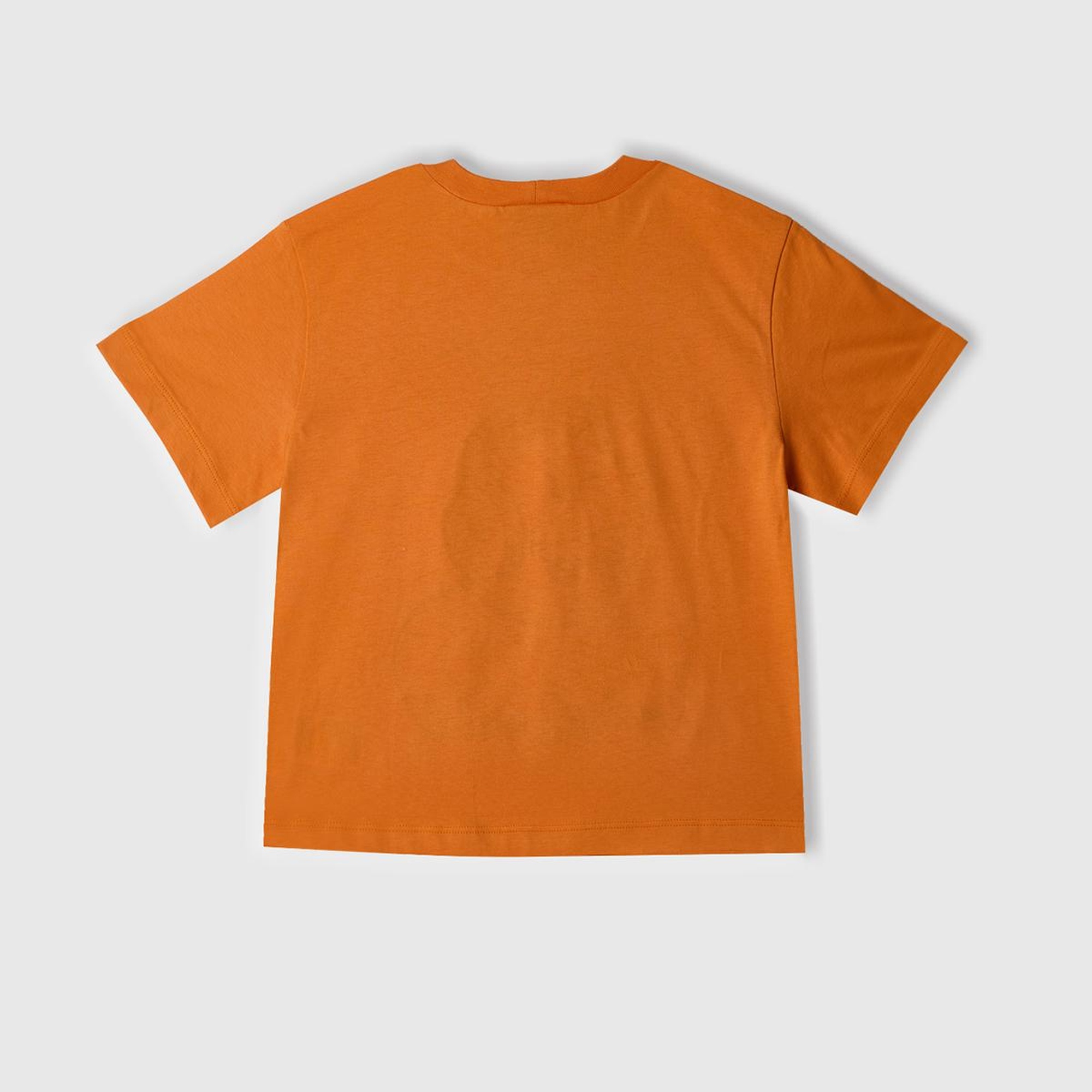 Erkek Çocuk Turuncu Smiley World Baskılı Logo Etiketli T-Shirt