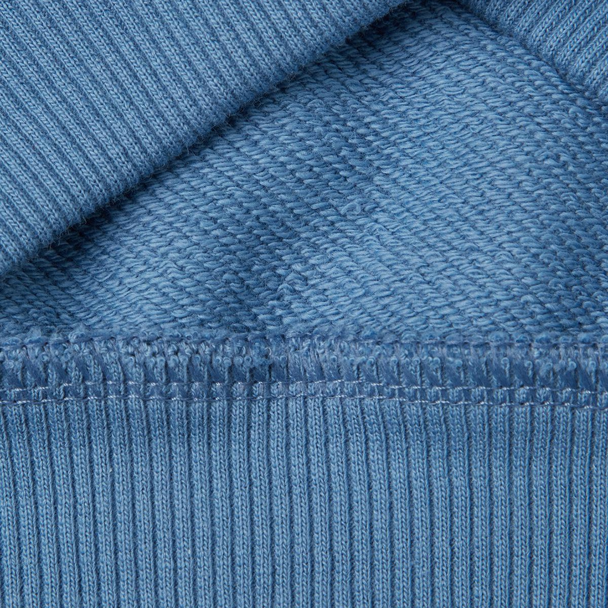 Erkek Çocuk Havacı Mavi Grafik Baskılı Çift Kollu Bisiklet Yaka Sweatshirt