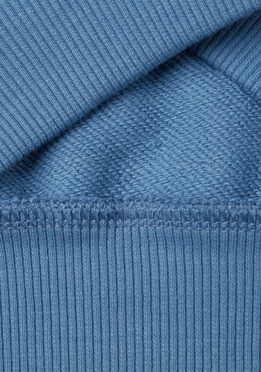  Erkek Çocuk Havacı Mavi Grafik Baskılı Çift Kollu Bisiklet Yaka Sweatshirt