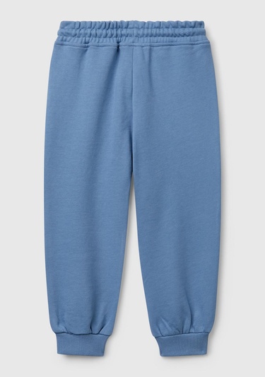  Erkek Çocuk Havacı Mavi Beli İpli Fermuar Cepli Paçası Ribanalı Eşofman Altı