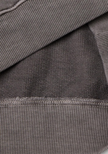  Erkek Çocuk Antrasit Baskılı Soluk Efektli Kese Cepli Kapüşonlu Sweatshirt