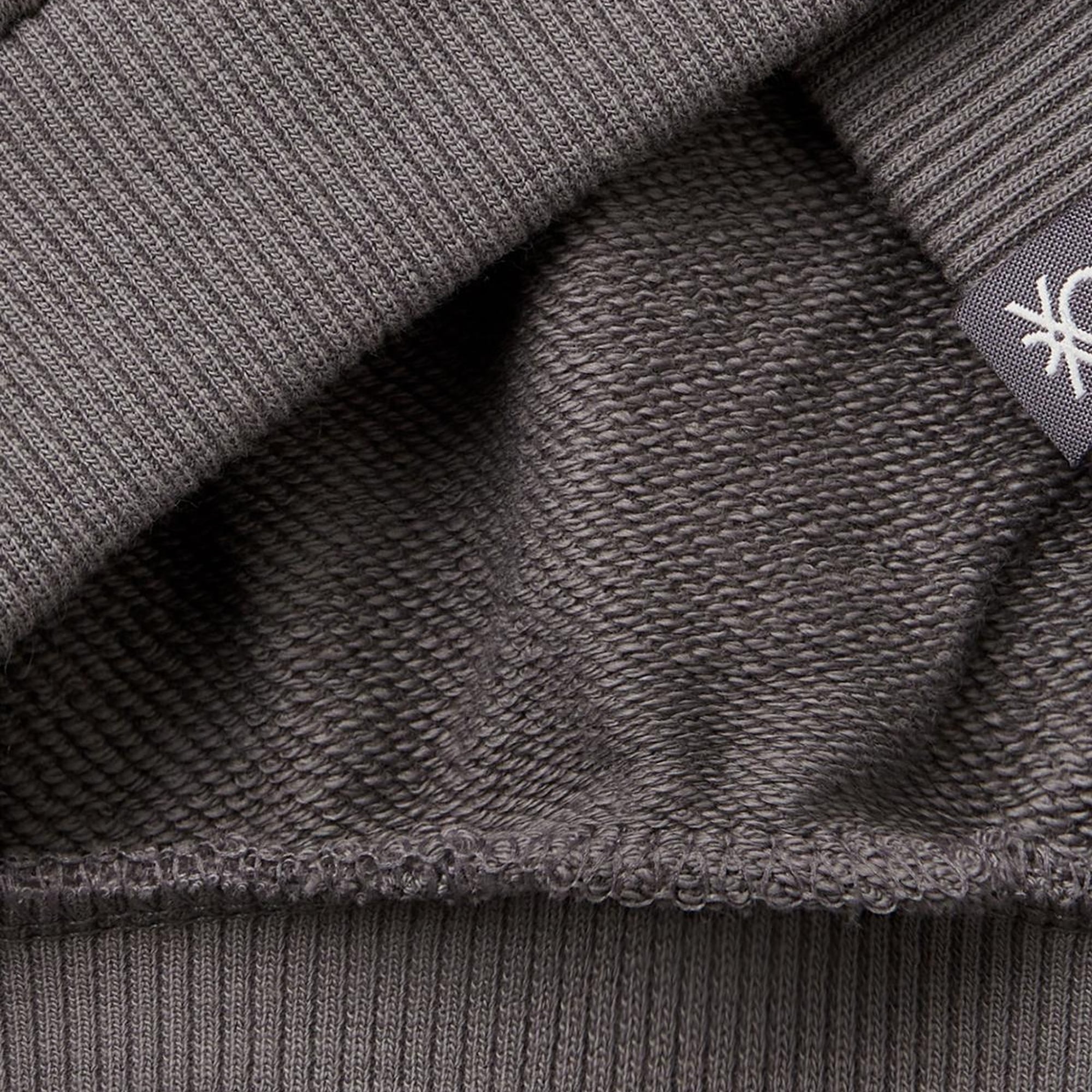 Kız Çocuk Antrasit Rolling Stones Baskılı Etiket Logolu Bisiklet Yaka Sweatshirt