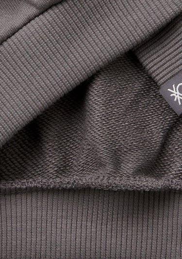  Kız Çocuk Antrasit Rolling Stones Baskılı Etiket Logolu Bisiklet Yaka Sweatshirt