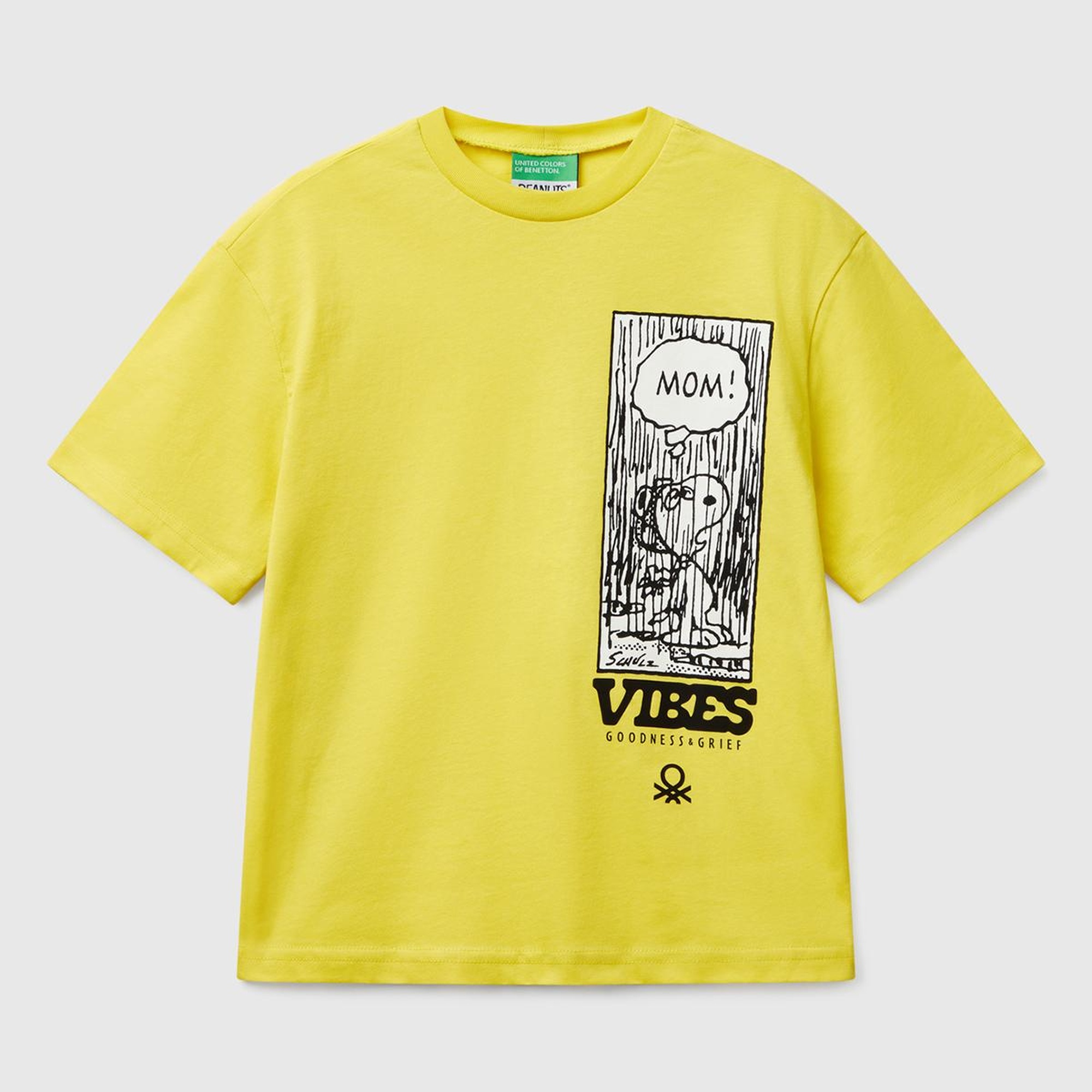 Erkek Çocuk Sarı Peanuts Baskılı T-Shirt