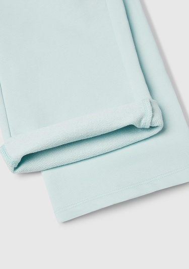  Kız Çocuk Su Yeşili Beli İpli Cepli Etiket Logolu Bol Paça Eşofman Altı