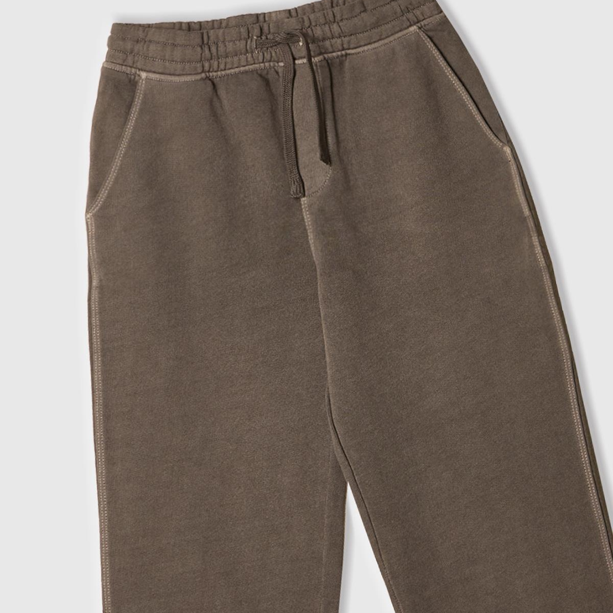 Erkek Çocuk Antrasit Soluk Efektli Yanı Detaylı Büzgü İpli Loose Fit Eşofman Altı