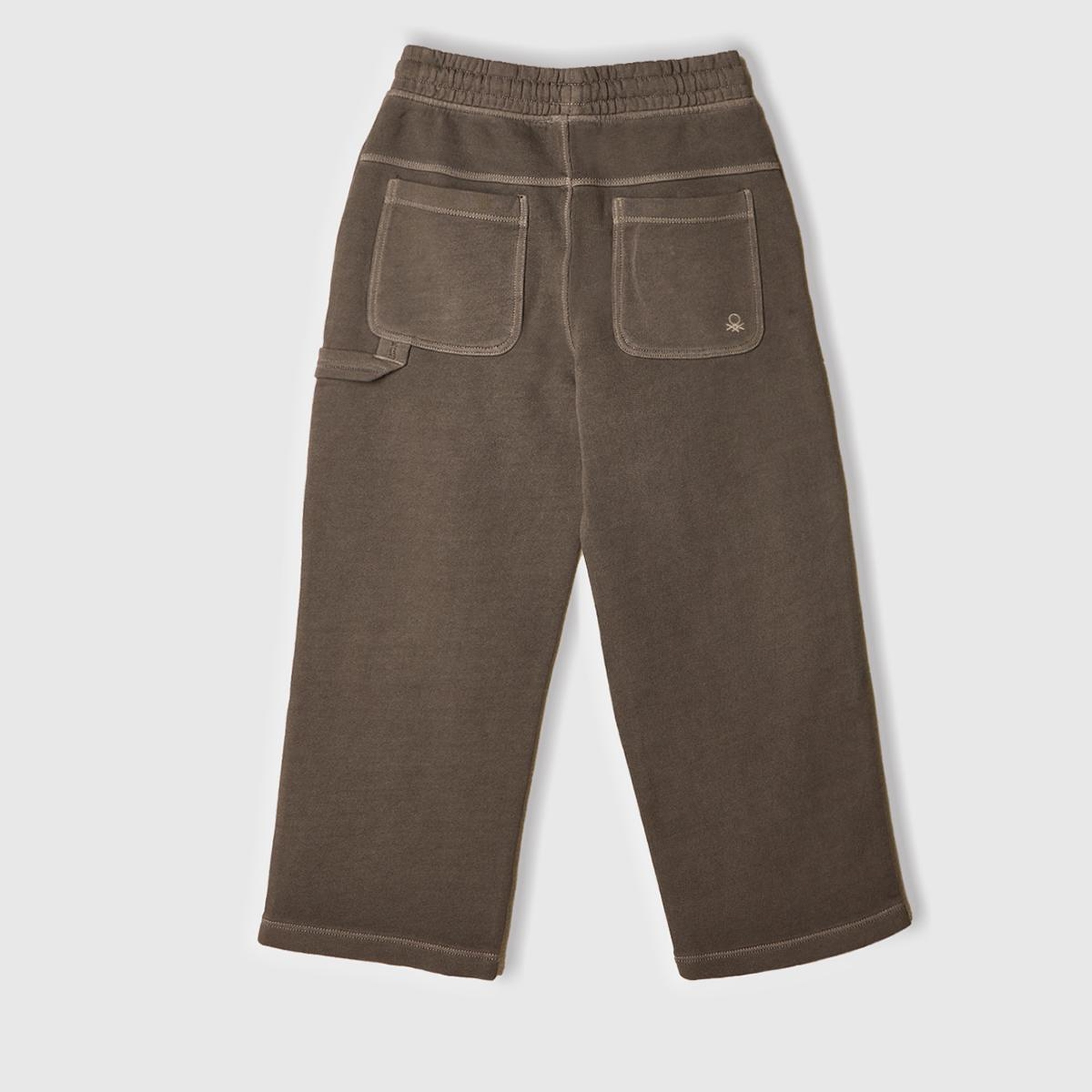 Erkek Çocuk Antrasit Soluk Efektli Yanı Detaylı Büzgü İpli Loose Fit Eşofman Altı