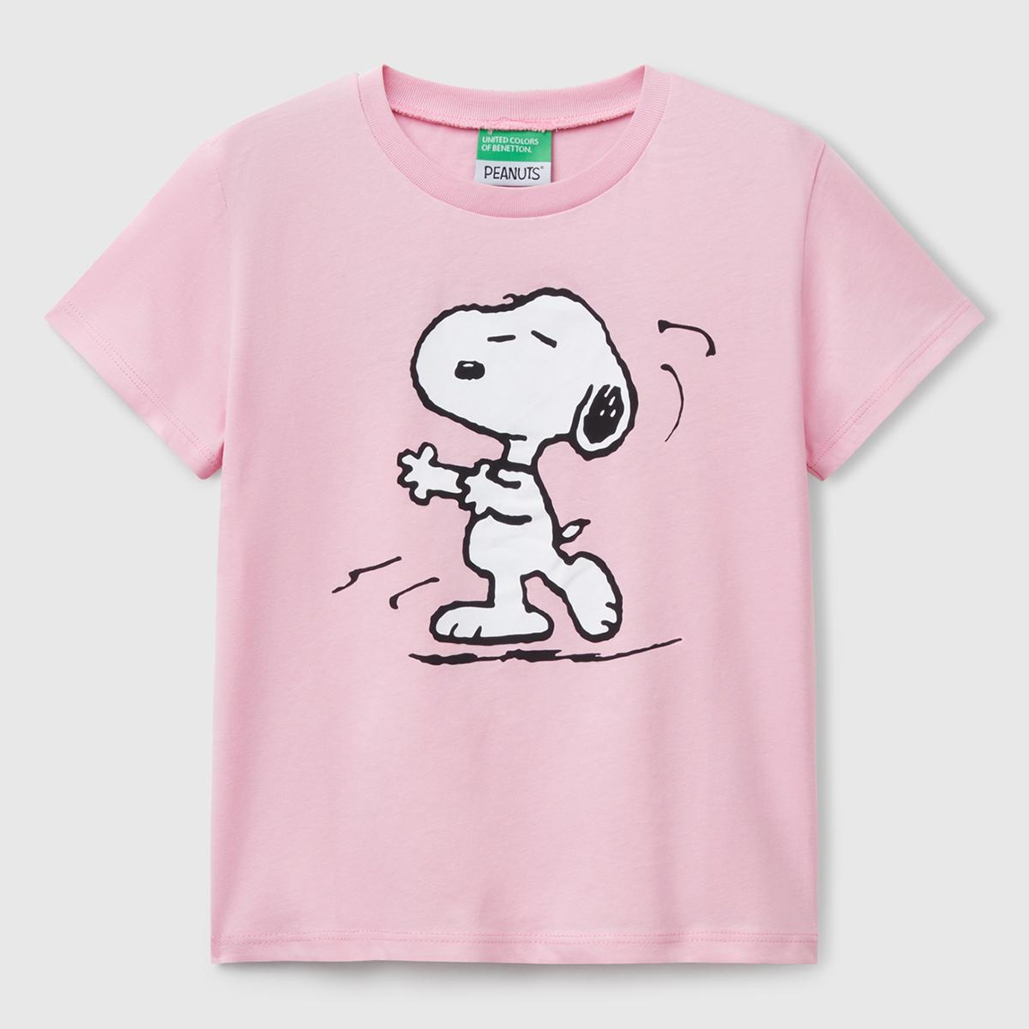 Kız Çocuk Pembe Peanuts Baskılı T-Shirt