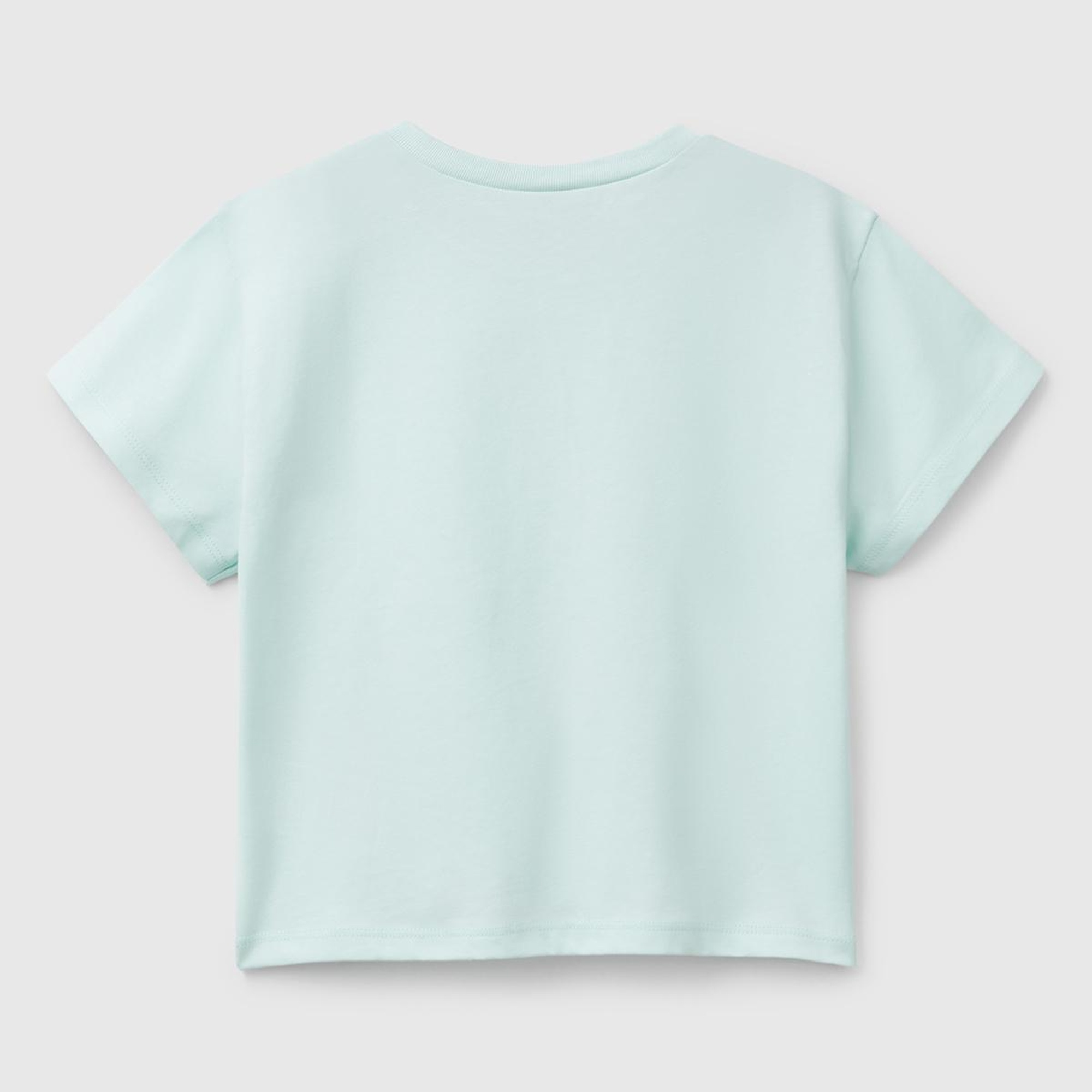 Kız Çocuk Su Yeşili Peanuts Baskılı T-Shirt