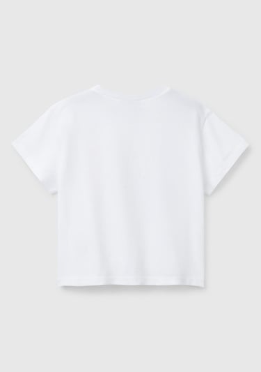  Kız Çocuk Beyaz Peanuts Baskılı T-Shirt