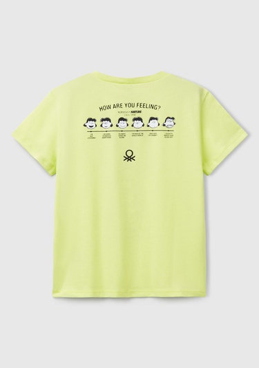  Kız Çocuk Sarı Peanuts Baskılı T-Shirt