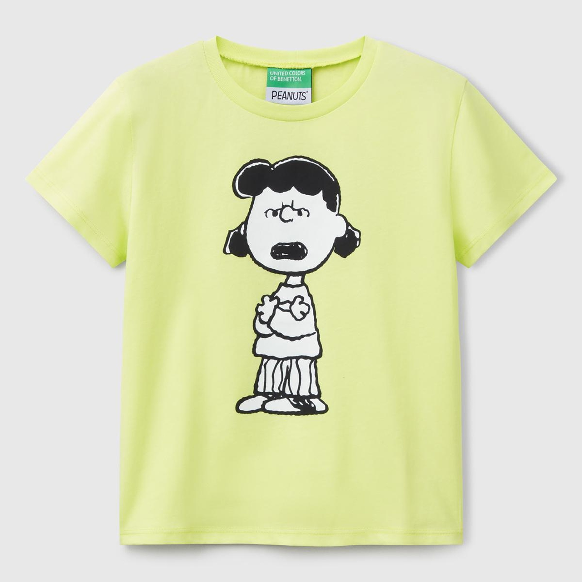 Kız Çocuk Sarı Peanuts Baskılı T-Shirt