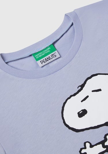  Kız Çocuk Lila Peanuts Baskılı T-Shirt
