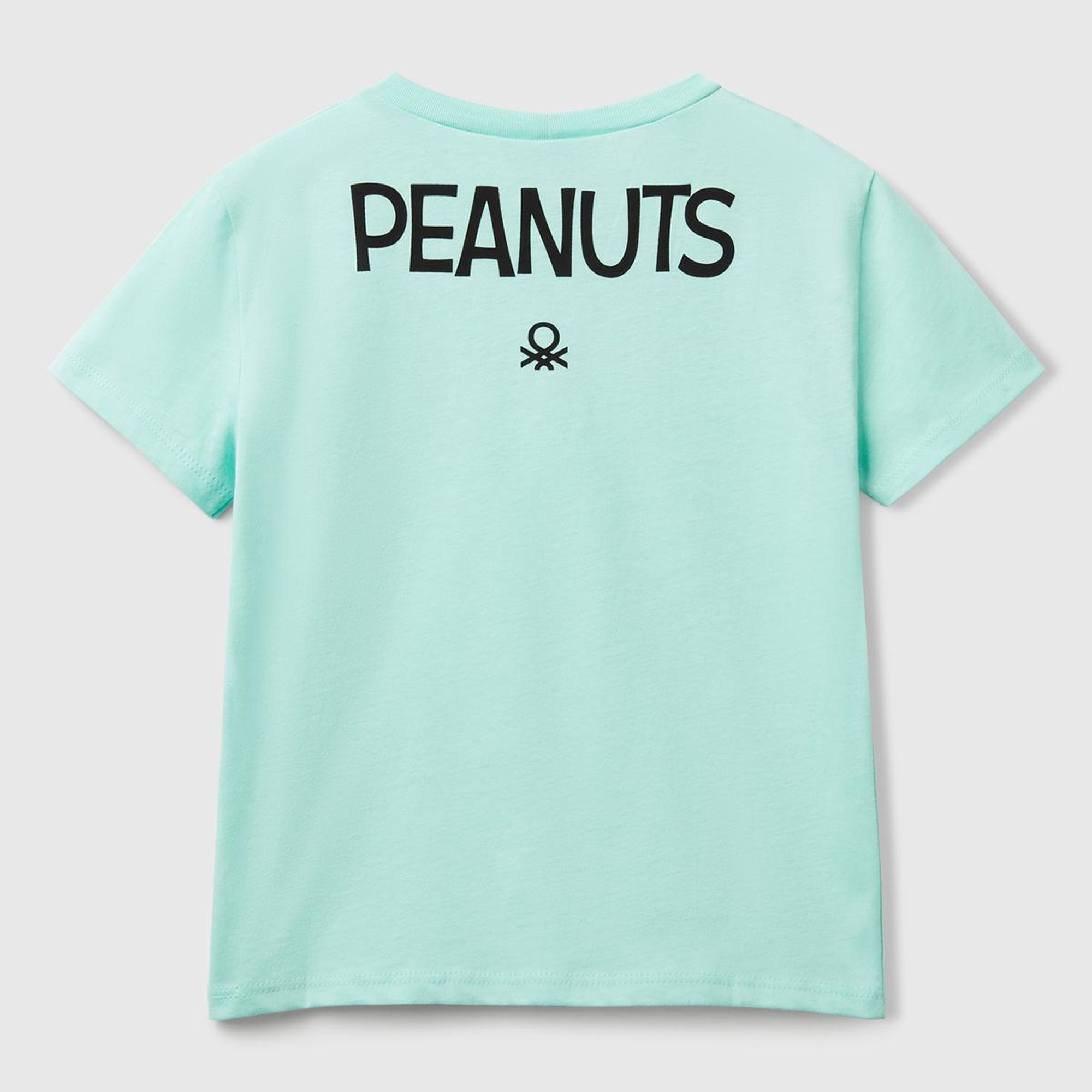Kız Çocuk Su Yeşili Peanuts Baskılı T-Shirt