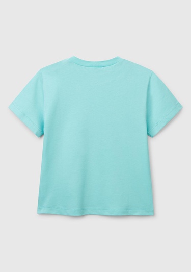  Erkek Çocuk Su Yeşili Peanuts Baskılı T-Shirt