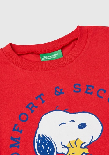 Erkek Çocuk Kırmızı Peanuts Baskılı T-Shirt