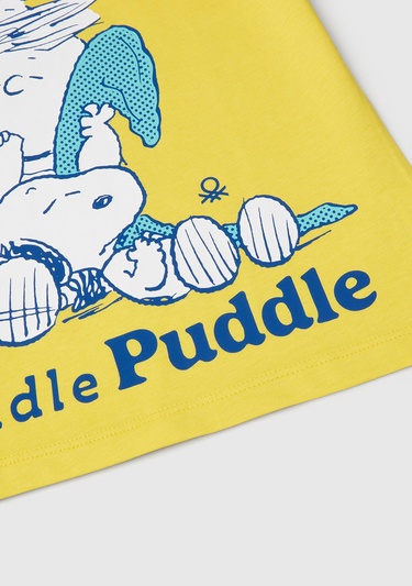  Erkek Çocuk Sarı Peanuts Baskılı T-Shirt