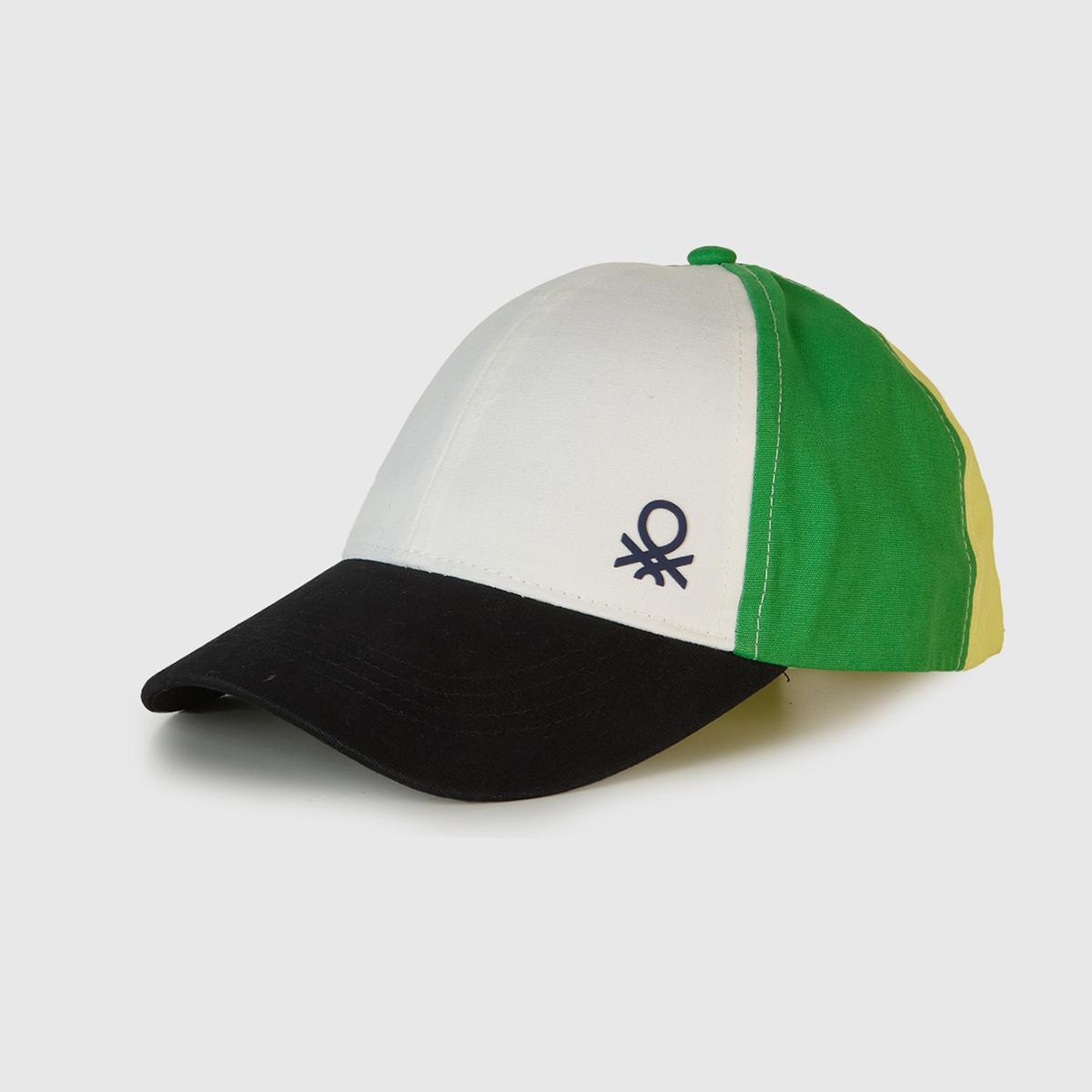 Erkek Çocuk Siyah Renk Bloklu Logolu Kep Şapka