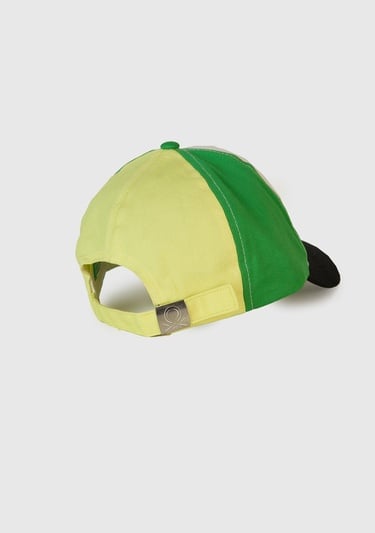  Erkek Çocuk Siyah Renk Bloklu Logolu Kep Şapka