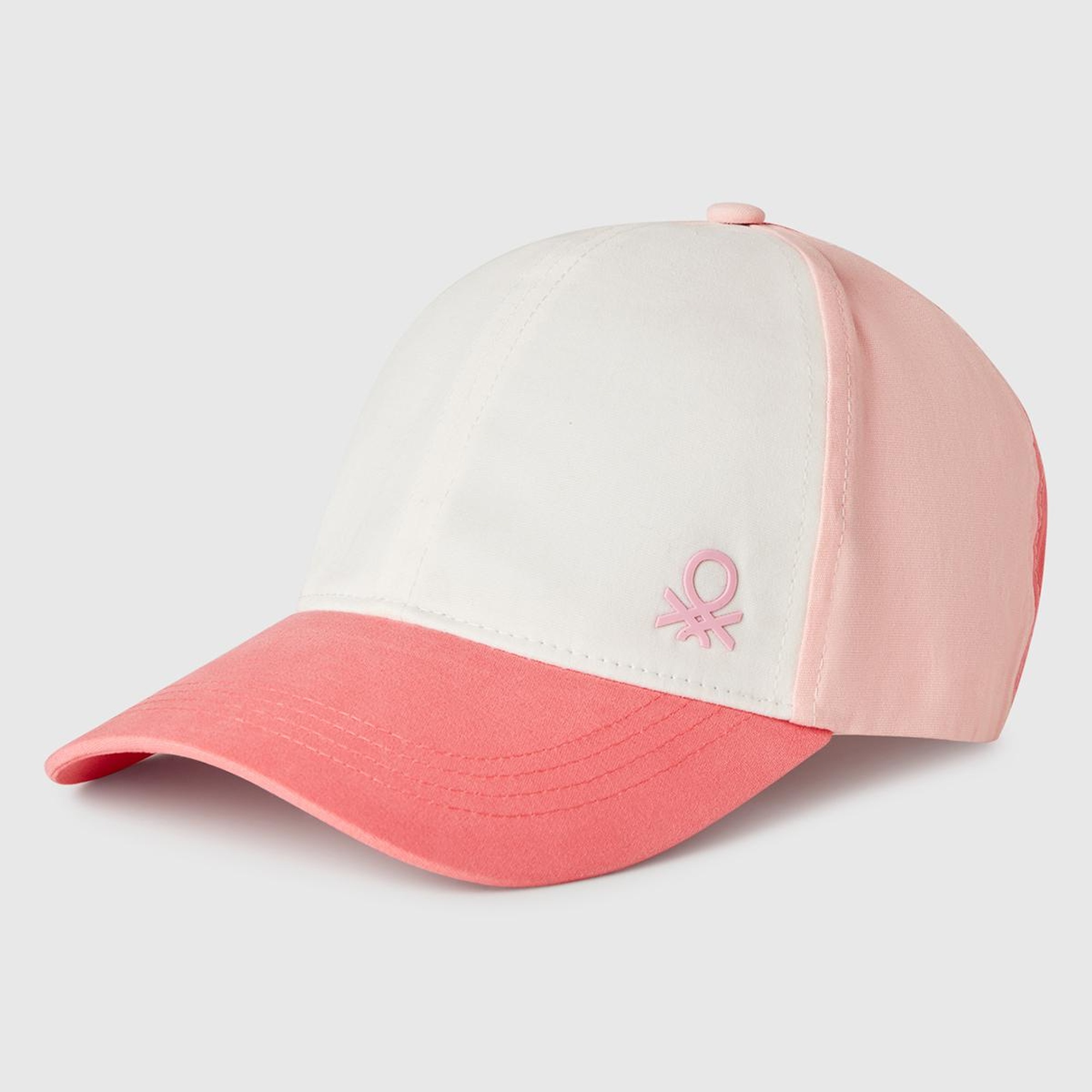 Erkek Çocuk Fuşya Renk Bloklu Logolu Kep Şapka