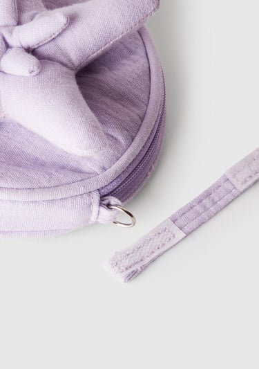  Kız Çocuk Lila 3D Şekilli Yastıklı Omuz Çantası