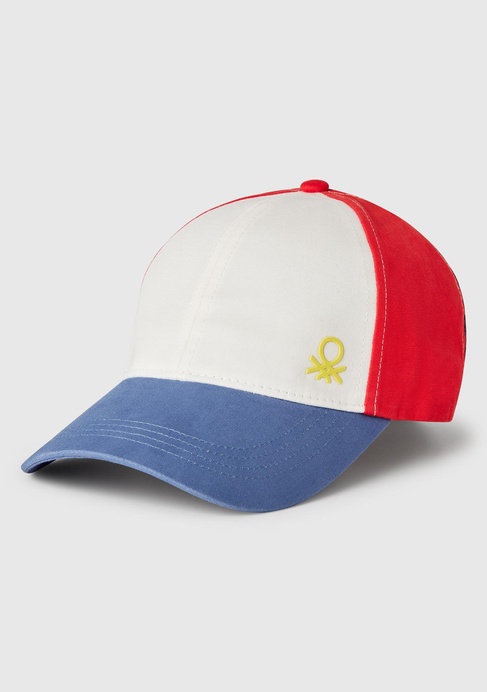  Erkek Çocuk Havacı Mavi Renk Bloklu Logolu Kep Şapka