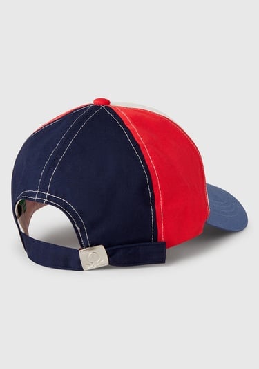  Erkek Çocuk Havacı Mavi Renk Bloklu Logolu Kep Şapka