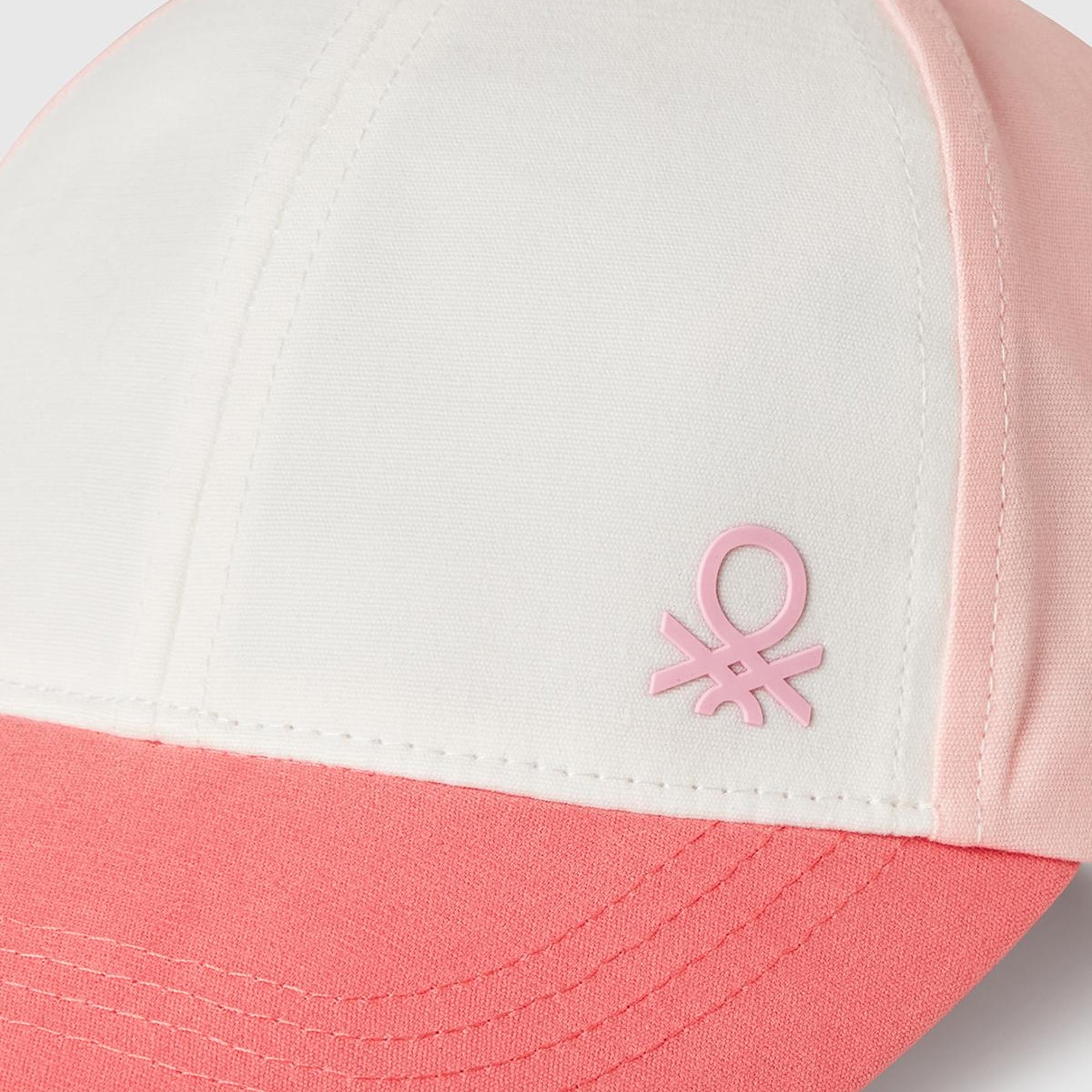 Erkek Çocuk Fuşya Renk Bloklu Logolu Kep Şapka